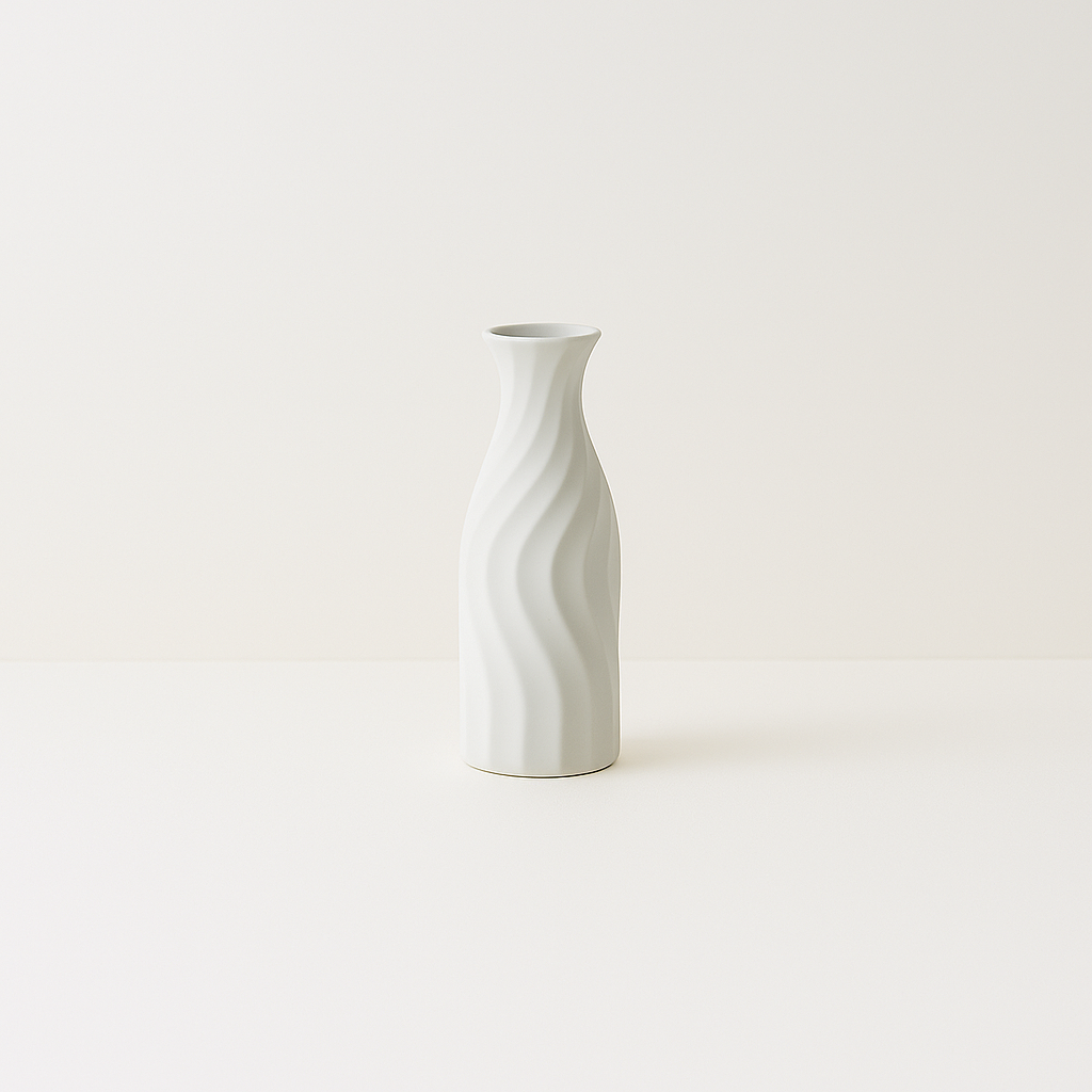 Vaas "Ondine" – Sculpturaal Mat Keramiek