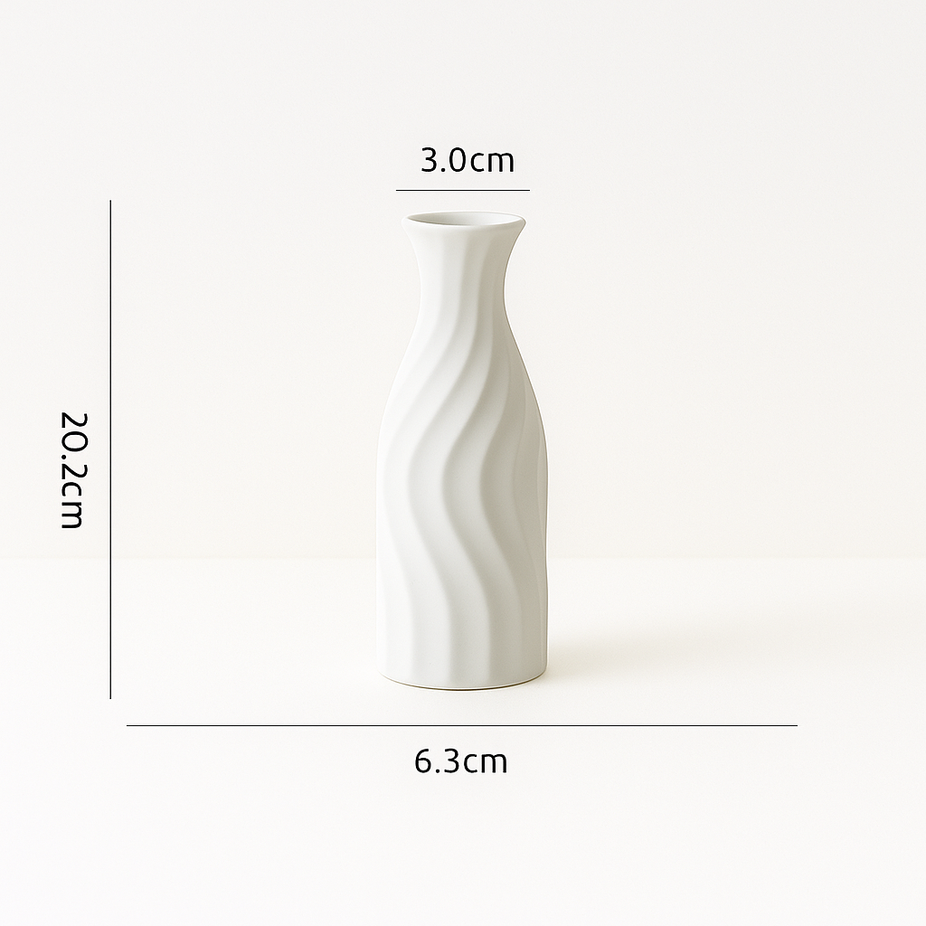 Vaas "Ondine" – Sculpturaal Mat Keramiek