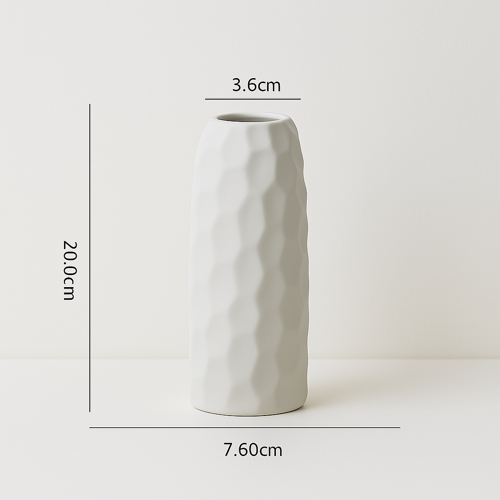 Vaas "Éclat" – Geometrisch Mat Keramiek